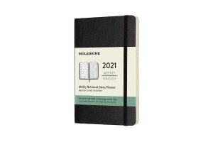 Moleskine 2021 Weekly Planner, 12M, Pocket, Black, Soft Cover (3.5 x 5.5)