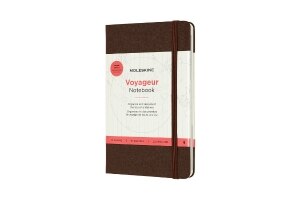 Moleskine Voyageur Traveler's Notebook, Medium, Coffee Brown Hard Cover (4.5 x 7)