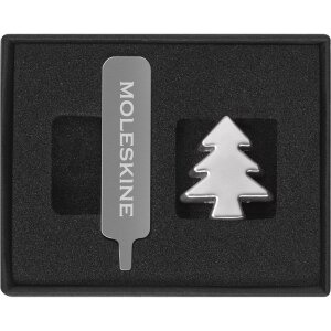 Moleskine Pin, Christmas Tree, Silver