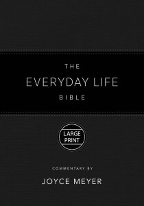 The Everyday Life Bible Large Print Black LeatherLuxe