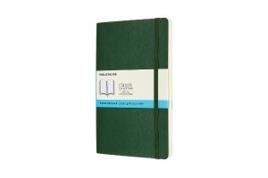 Moleskine Notebook, Large, Dotted, Myrtle Green, Soft Cover (5 x 8.25)