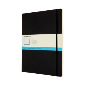 Moleskine Notebook, XXL, Dotted, Black, Soft Cover (8.5 x 11)