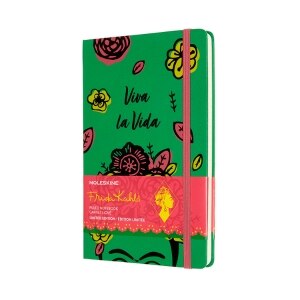 Moleskine Limited Edition Frida Kahlo, Large, Green, Ruled (5 x 8.25)