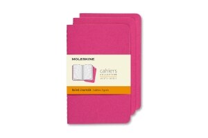 Moleskine Cahier Journal, Large, Ruled, Kinetic Pink (8.25 x 5)