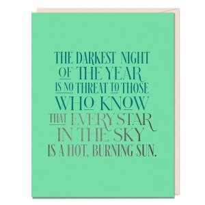 The Darkest Night Encouragement Card