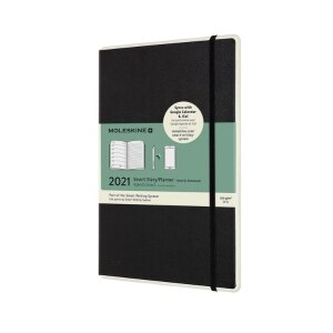 Moleskine 2021 Smart Professional Weekly Planner, 12M, Large, Black (5 x 8.25)