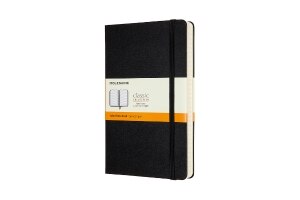 Moleskine Notebook, Expanded Large, Ruled, Black, Hard Cover (5 x 8.25)