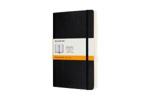 Moleskine Notebook, Expanded Large, Ruled, Black, Soft Cover (5 x 8.25)