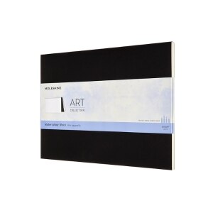 Moleskine Art Watercolor Block, Black (9.5 x 12.5)