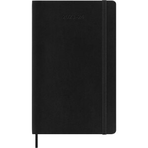 Moleskine 2023-2024 Daily Planner, 18M, Large, Black, Soft Cover (5 x 8.25)