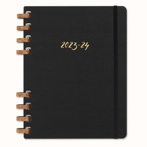 Moleskine 2024 Spiral Academic Planner, 12M, Extra Large, Black, Hard Cover (7.5 x 10)