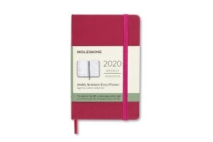 Moleskine 2020 Weekly Planner, 12M, Pocket, Snappy Pink, Hard Cover (3.5 x 5.5)