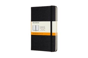 Moleskine Notebook, Medium, Ruled, Black, Hard Cover (4.5 x 7)