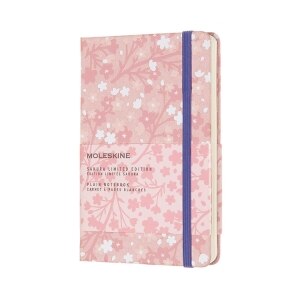 Moleskine Limited Edition Notebook Sakura Oriental, Pocket, Plain, Silk Pink, Hard Cover (3.5 x 5.5)