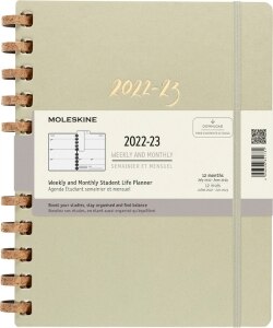 Moleskine 2022-2023 Spiral Academic Planner, 12M, Extra Extra Large, Crush Kiwi, Hard Cover (8.5 x 11)