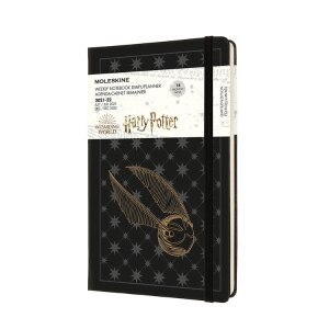 Moleskine 2021-2022 Harry Potter Weekly Planner, 18M, Large, Black, Hard Cover (5 x 8.25)