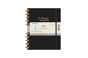 Moleskine 2023 Spiral Planner, 12M, Extra Extra Large, Remake Midnight, Hard Cover (8.5 x 11)