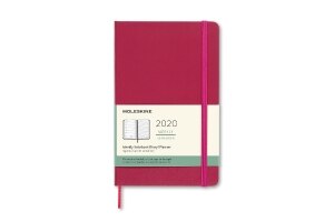 Moleskine 2020 Weekly Planner, 12M, Large, Snappy Pink, Hard Cover (5 x 8.25)