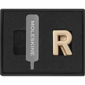 Moleskine Pin, R, Gold