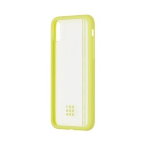 Moleskine Smartphone Case, Transparent Elastic Hard Case Hay Yellow, iPhone X (2.75 x 5.5 x .5)