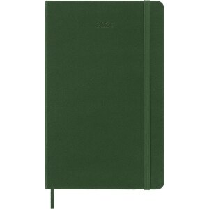 Moleskine 2024 Daily Planner, 12M, Large, Myrtle Green, Hard Cover (5 x 8.25)