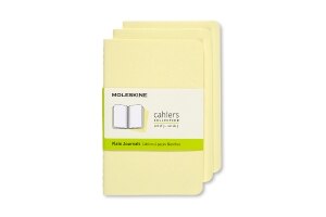 Moleskine Cahier Journal, Pocket, Plain, Tender Yellow (3.5 x 5.5)