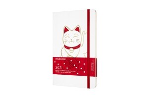 Moleskine 2021 Maneki Neko Weekly Planner, 12M, Large, Hard Cover (5 x 8.25)