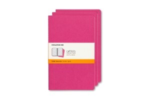 Moleskine Cahier Journal, Pocket, Ruled, Kinetic Pink (3.5 x 5.5)