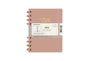 Moleskine 2023 Spiral Planner, 12M, Extra Large, Crush Almond, Hard Cover (8.5 x 11)