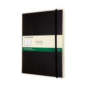 Moleskine Paper Tablet P+, Extra Large, Plain, Black, Hard (7.5 x 9.75)