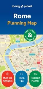 Lonely Planet Rome City Map