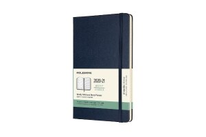 Moleskine 2020-21 Weekly Planner, 18M, Large, Sapphire Blue, Hard Cover (5 x 8.25)