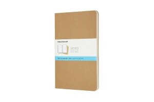 Moleskine Cahier Journal, Large, Dotted, Kraft Brown (5 x 8.25)