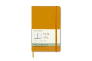 Moleskine 2019-20 Weekly Planner, 18M, Large, Ripe Yellow, Hard Cover (5 x 8.25)