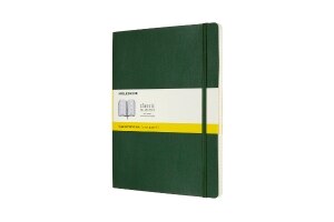 Moleskine Notebook, Extra Large, Squared, Myrtle Green, Soft Cover (7.5 x 9.75)