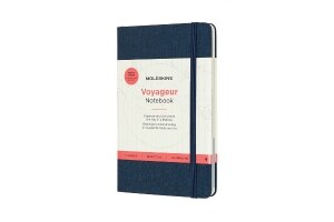 Moleskine Voyageur Traveler's Notebook, Medium, Ocean Blue Hard Cover (4.5 x 7)