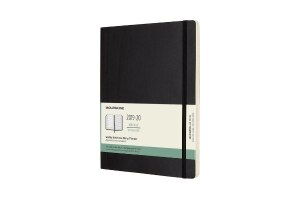 Moleskine 2019-20 Weekly Planner, 18M, Extra Large, Black, Soft Cover (7.5 x 9.75)