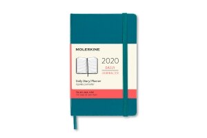 Moleskine 2020 Daily Planner, 12M, Pocket, Magnetic Green, Hard Cover (3.5 x 5.5)