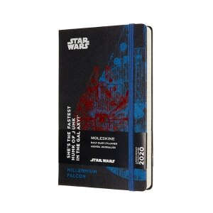 Moleskine 2020 Star Wars Daily Planner, 12M, Large, Falcon, Hard Cover (5 x 8.25)