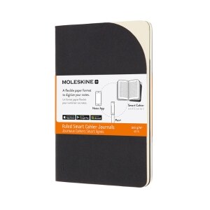 Moleskine Paper Tablet Cahier P+, Pocket, Ruled, Black (3.5 x 5.5)