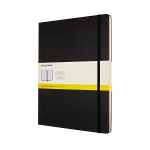 Moleskine Notebook, XXL, Squared, Black, Hard Cover (8.5 x 11)