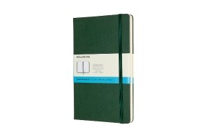 Moleskine Notebook, Large, Dotted, Myrtle Green, Hard (5 x 8.25)