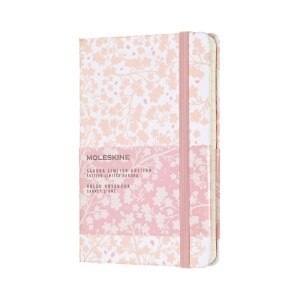 Moleskine Limited Edition Notebook Sakura Oriental, Pocket, Ruled, White WH6, Hard Cover (3.5 x 5.5)