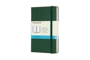 Moleskine Notebook, Pocket, Dotted, Myrtle Green, Hard Cover (3.5 x 5.5)