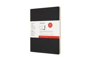 Moleskine Subject Cahier Journal, XXL, Black/Kraft Brown (8.5 x 11)