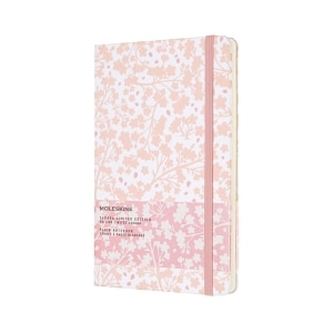 Moleskine Limited Edition Notebook Sakura Oriental, Large, Plain, White WH6, Hard Cover (5 x 8.25)