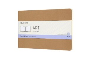 Moleskine Art Cahier, Sketch Album, Large, Kraft Brown (8.25 x 5)