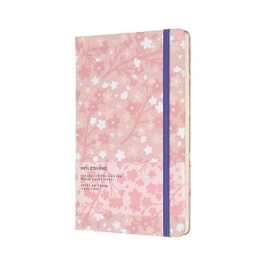 Moleskine Limited Edition Notebook Sakura Oriental, Large, Ruled, Silk Pink, Hard Cover (5 x 8.25)