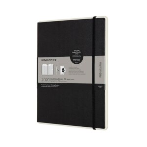 Moleskine 2020 Professional Weekly Vertical Smart Planner, 12M, Extra Large, Black