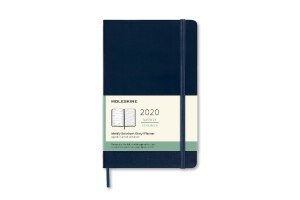 Moleskine 2020 Weekly Horizontal Planner, 12M, Large, Sapphire Blue, Soft Cover (3.5 x 5.5)